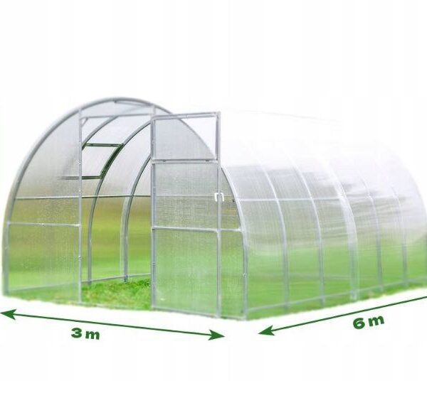 szklarnia ekspert tunel 40x20 3x6m z poliwęglanem 6mm