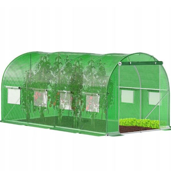 tunel foliowy ogrodowy szklarnia 4,5x2x2m folia 9m² foliak uv 4 premium